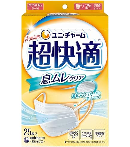 Amazon.co.jp: ユニ・チャーム 超快適マスク プリーツタイプ 小さめ